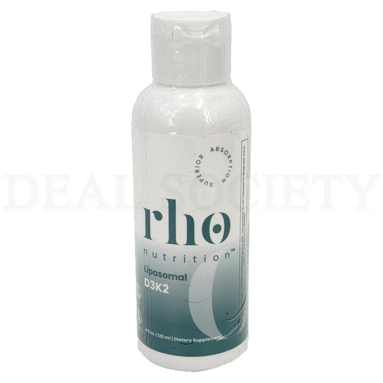 Rho Nutrition Liposomal D3K2 High Absorption Liquid Vitamins D3 & K2 4oz