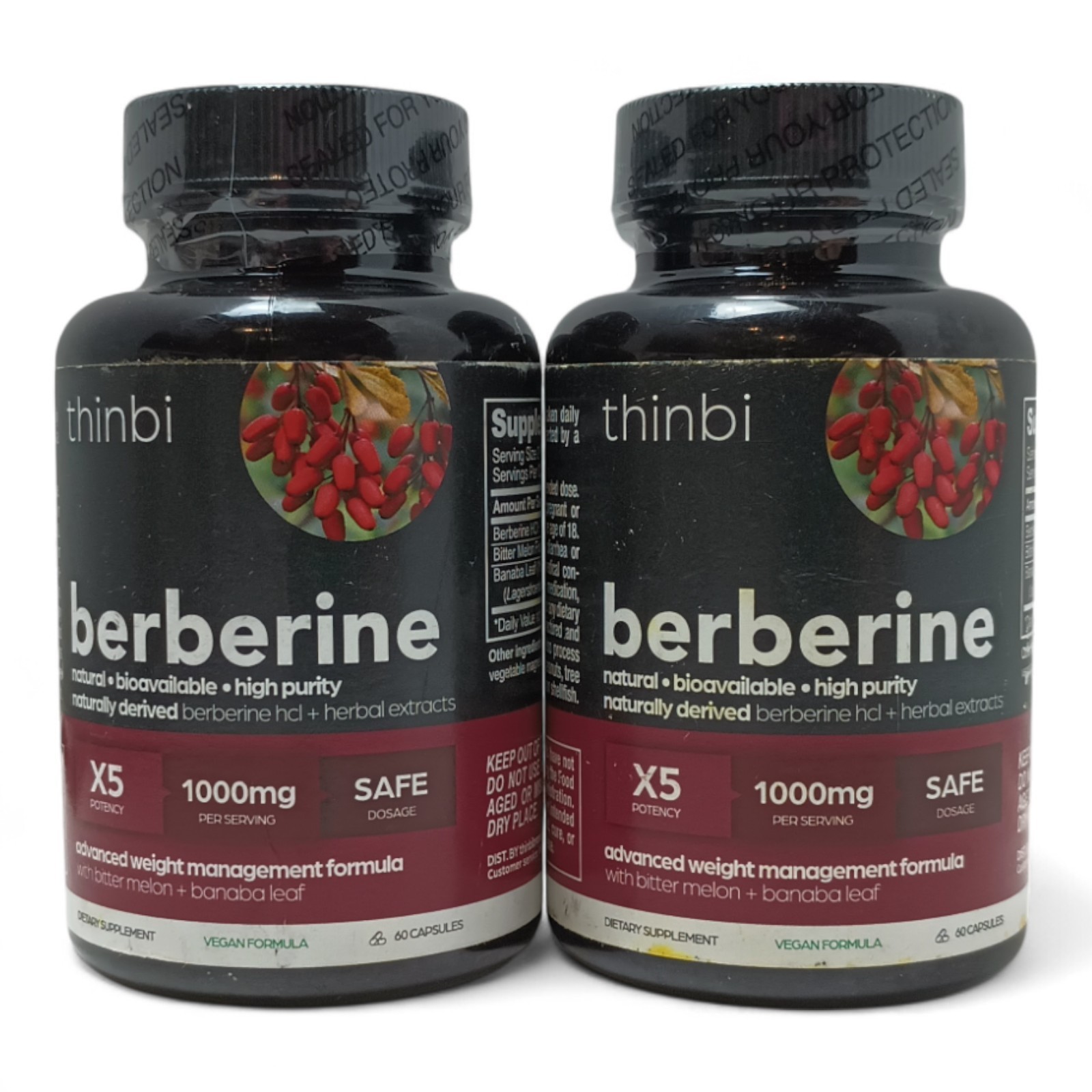 Berberine 1000mg with Bitter Melon & Banaba Leaf – 120 Capsules (60 Servings)