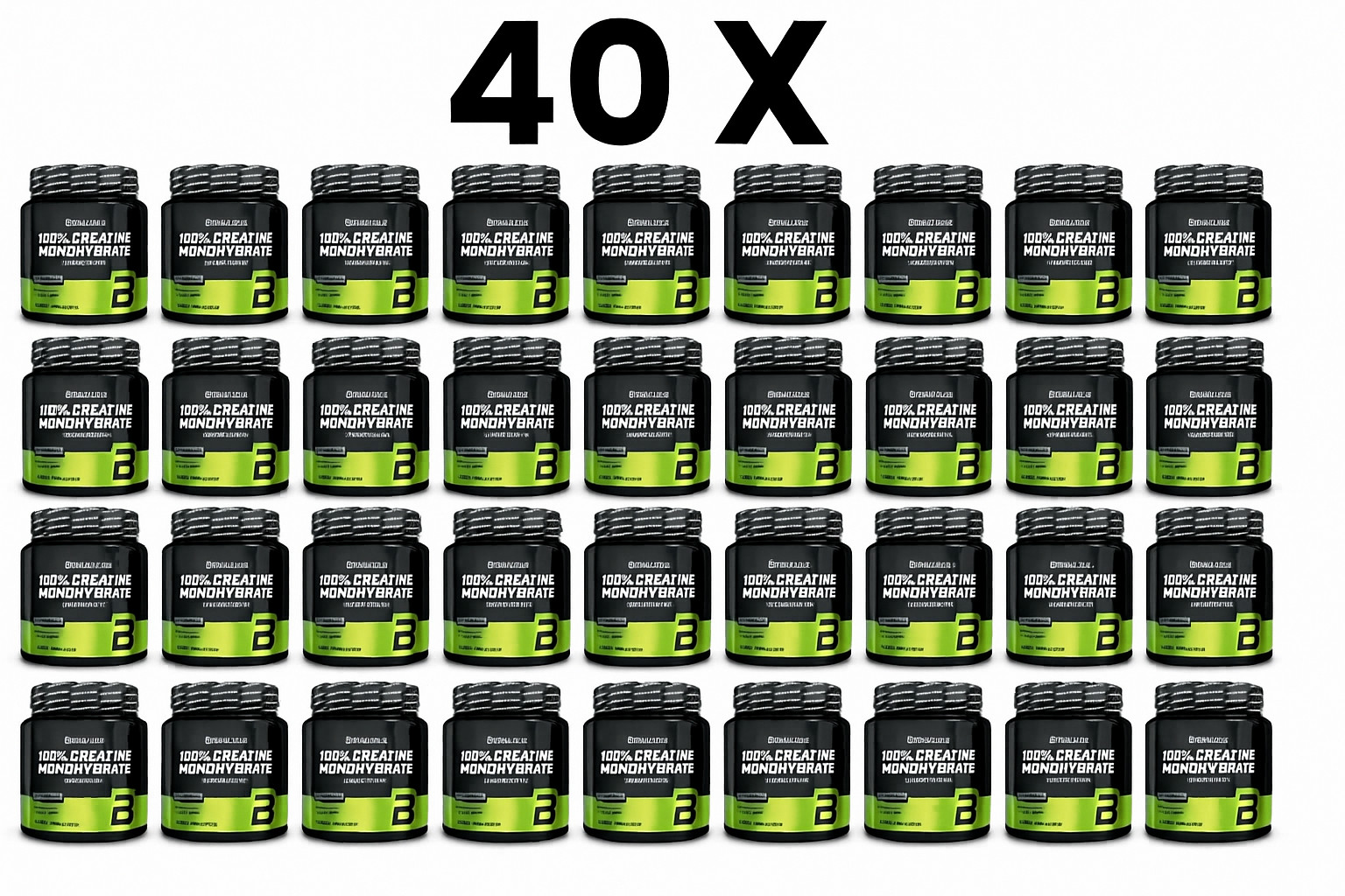 40 x BiotechUSA 100% Creatine Monohydrate Dietary Supplement 300g Creatine