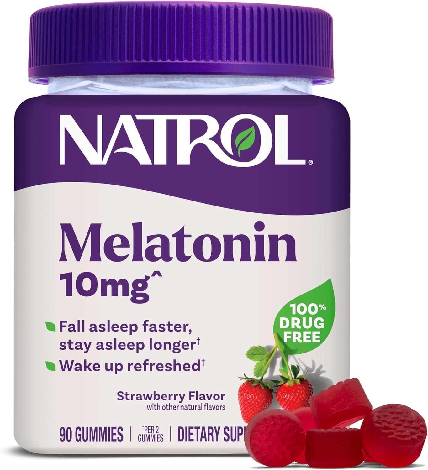 Melatonin Sleep Aid Gummy, Duerma Mas Rapido, Permanezca Dormido Mas Tiempo, 2