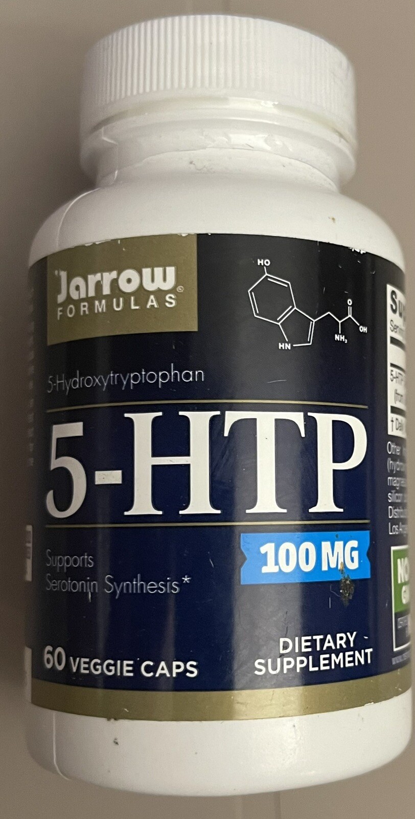 5-HTP 100mg Supports Serotonin Synthesis 60 Capsules (READ)