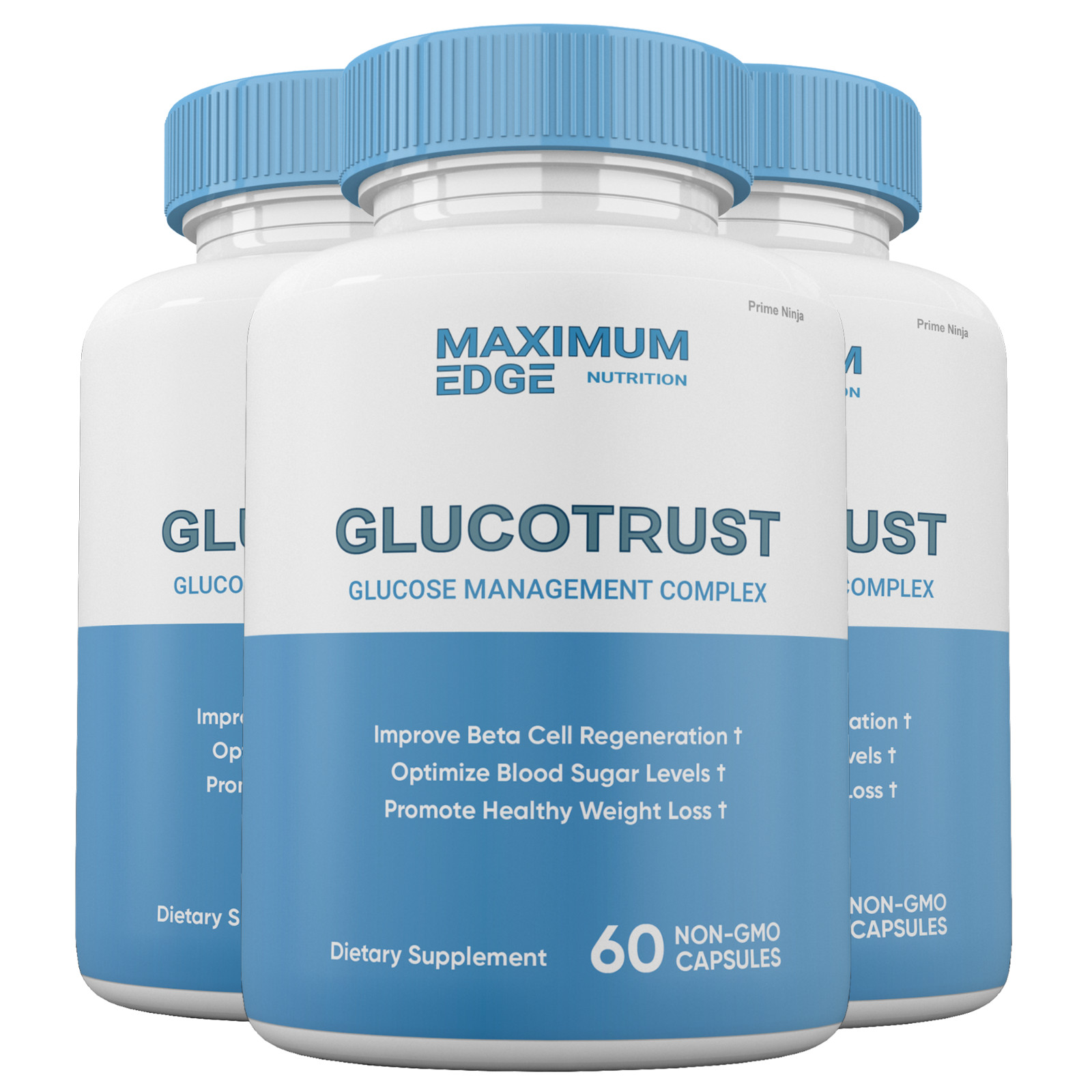GLUCOTRUST Capsules, Glucotrust Blood Sugar Supplement Maximum Edge Formula (3)