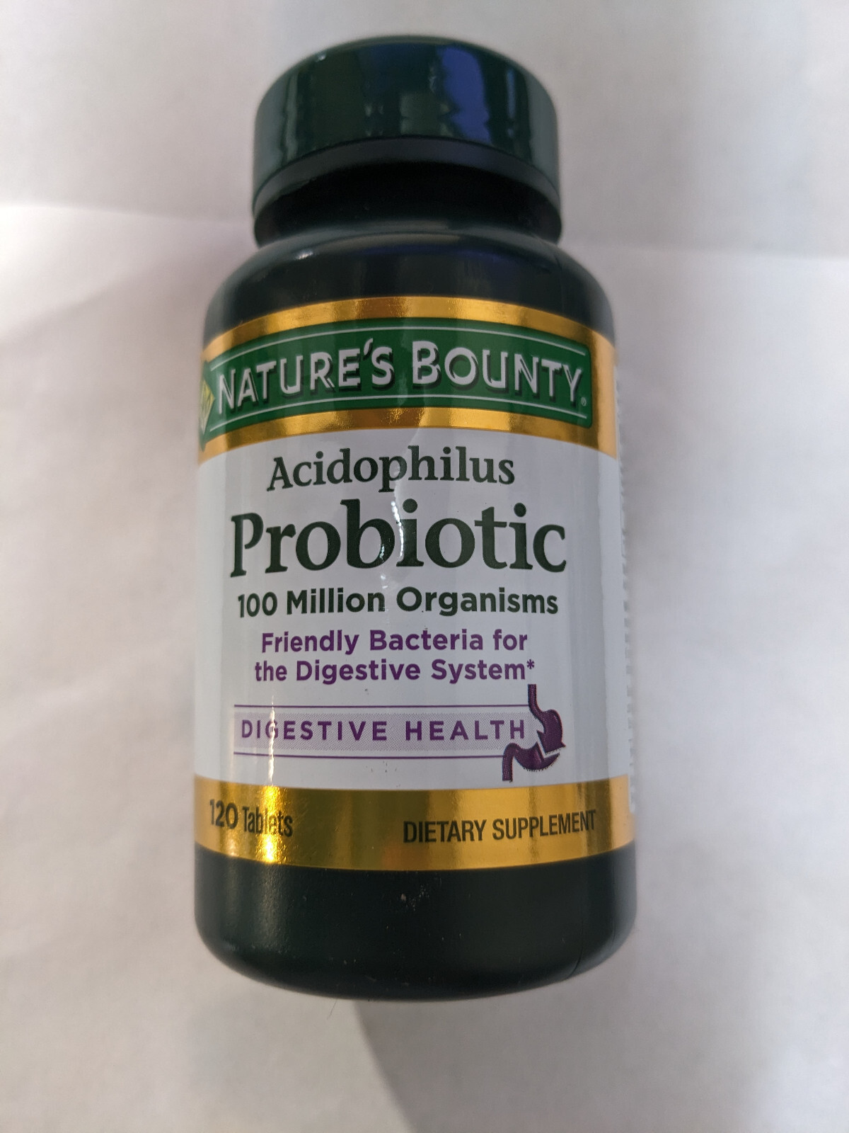 Nature’s Bounty Acidophilus Probiotic Supplement Digestive Health 120 tablets