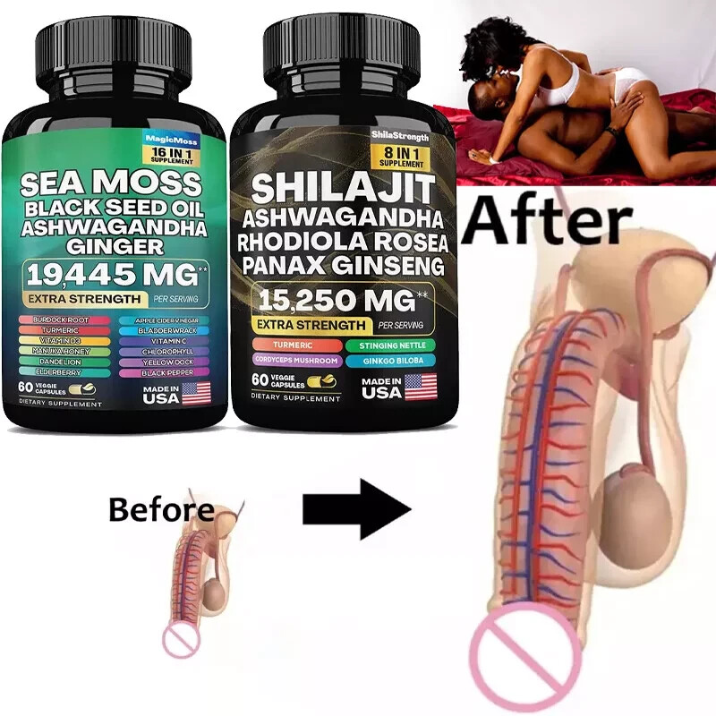 Dynamic Vitality Bundle – Sea Moss Multivitamin & Shilajit Power Combo Set -USA