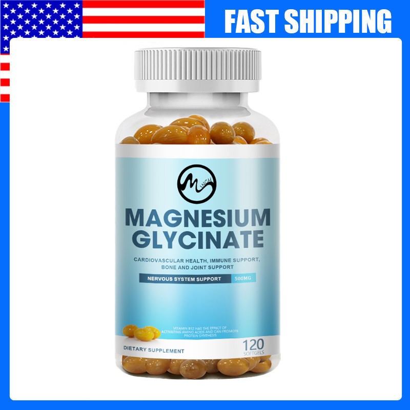 Magnesium Glycinate 500mg  With Zinc,D3 Improved Sleep, Stress , Anxiety Relief