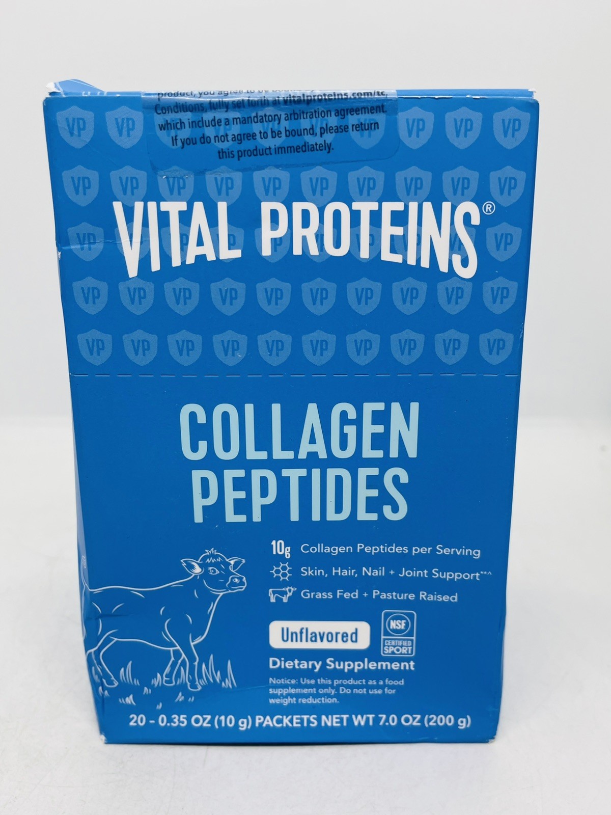 🩵Vital Proteins Collagen Peptides Unflavored 20 Loose Packet Sticks  Exp 10/29