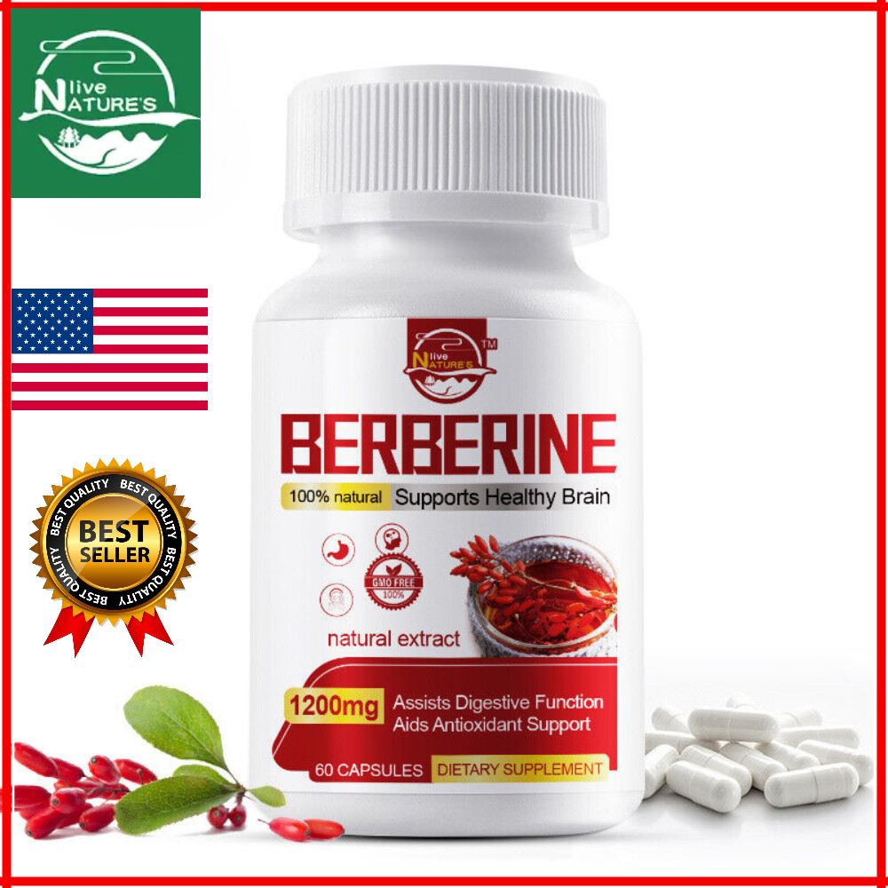 Berberine HCl 1200mg – High Potency Berberine Supplement – Blood Sugar Support