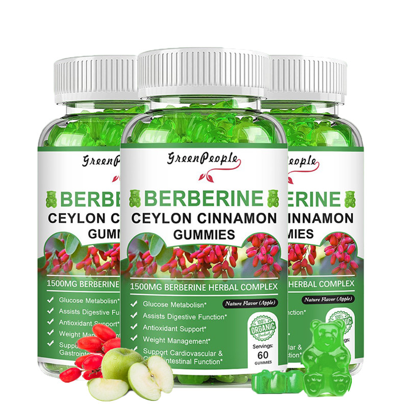 Berberine HCl with Ceylon Cinnamon & Chromium Gummies – Blood Sugar Support