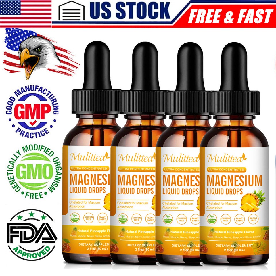 2000Mg Magnesium Complex Supplement Glycinate,Citrate, Malate,Taurate VitaminD,B