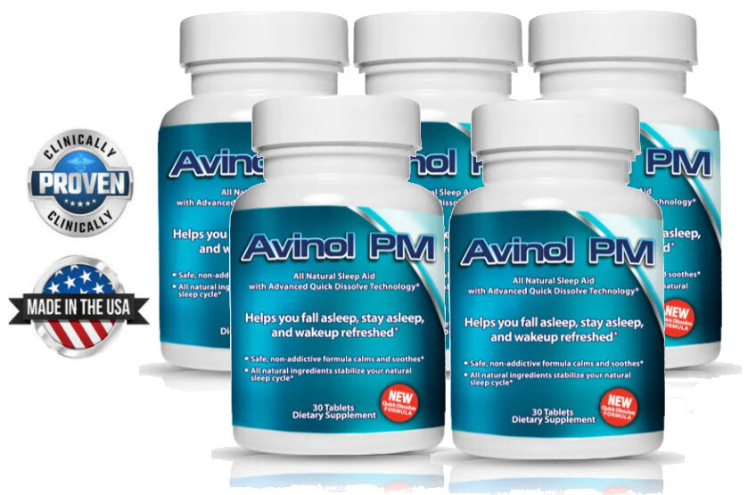 Avinol PM Quick Melts (5Pk) – Melatonin 5mg + Relief w/ Insomnia,Work or Jet Lag