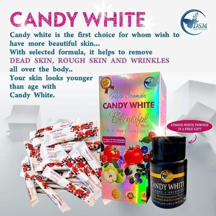 Phyto Ceramides Candy White Beautiful Skin +Collagen Supplements