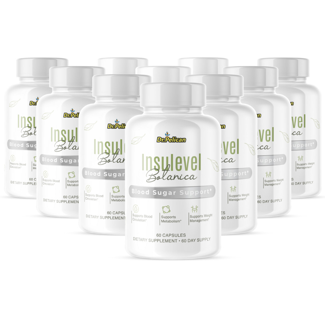 Insulevel Botanica- Blood Support- 10 Bottles- 600 Capsules