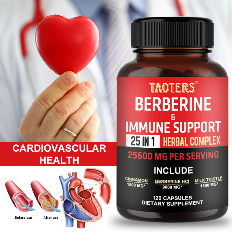 Premium Berberine HCL Extract 300mg, Healthy Cholesterol, Anti-inflammatory