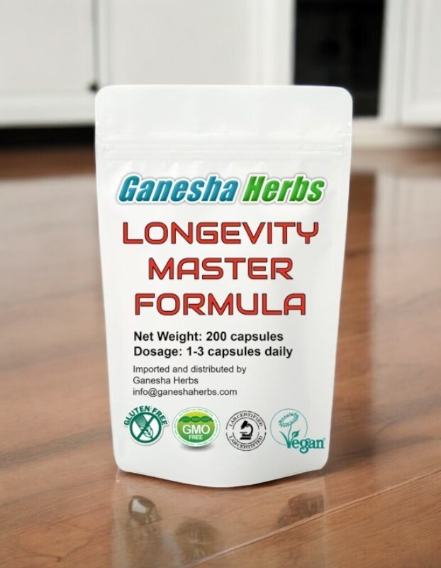 LONGEVITY MASTER ADAPTOGEN FORMULA 24 SUPER TONIC HERBS! 200 CAPSULES!!!