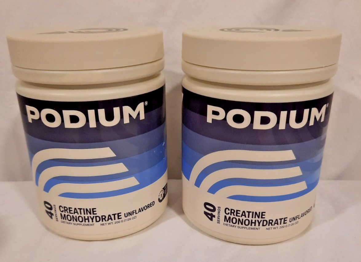 PODIUM CREATINE MONOHDRATE UNFLAVORED 40 SERVINGS PRICED TO SELL EXPIRES 2/2026