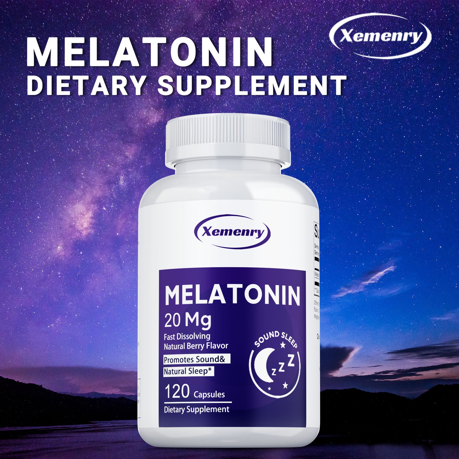 Melatonin 20mg -Improve Relax and Natural Sleep,Support Sleep Aid,Asleep Quickly
