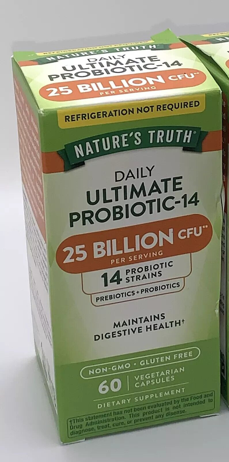 Nature’s Truth Daily Ultimate Probiotic 25 Billion 60 Capsules Exp 4/26
