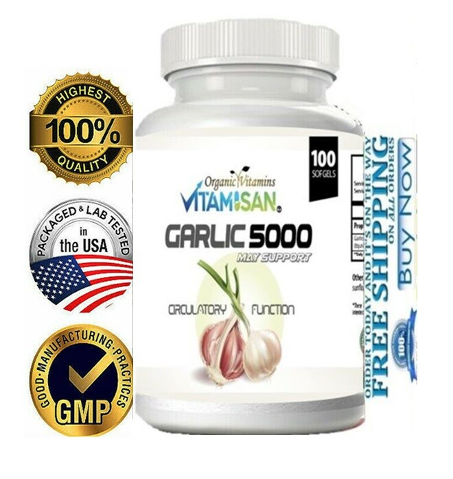 Garlic Sofgels naturals circulation support other names for garlic – ajo