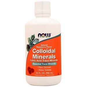 Now Colloidal Minerals – Fulvic Acid Trace Minerals Natural Raspberry 32 fl.oz