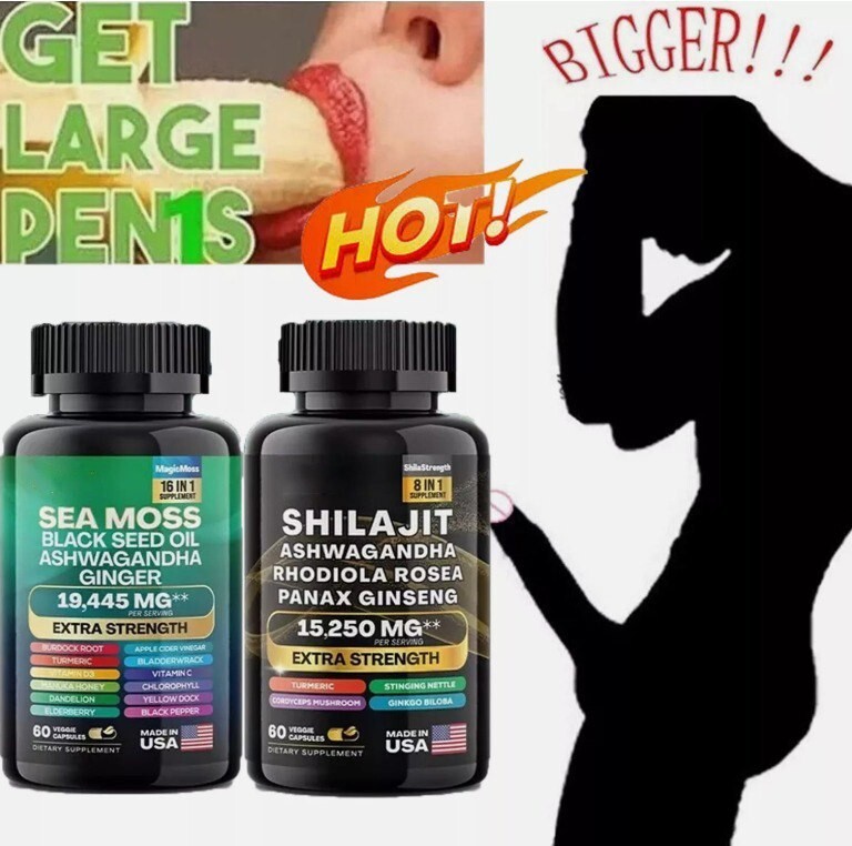 Dynamic Vitality Bundle – Sea Moss Multivitamin & Shilajit Power Combo Set -USA