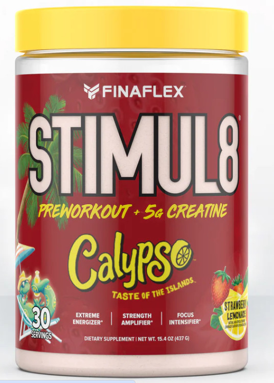 FINAFLEX STIMUL8 Preworkout Calypso Strawberry Lemonade 30 servings 5g creatine