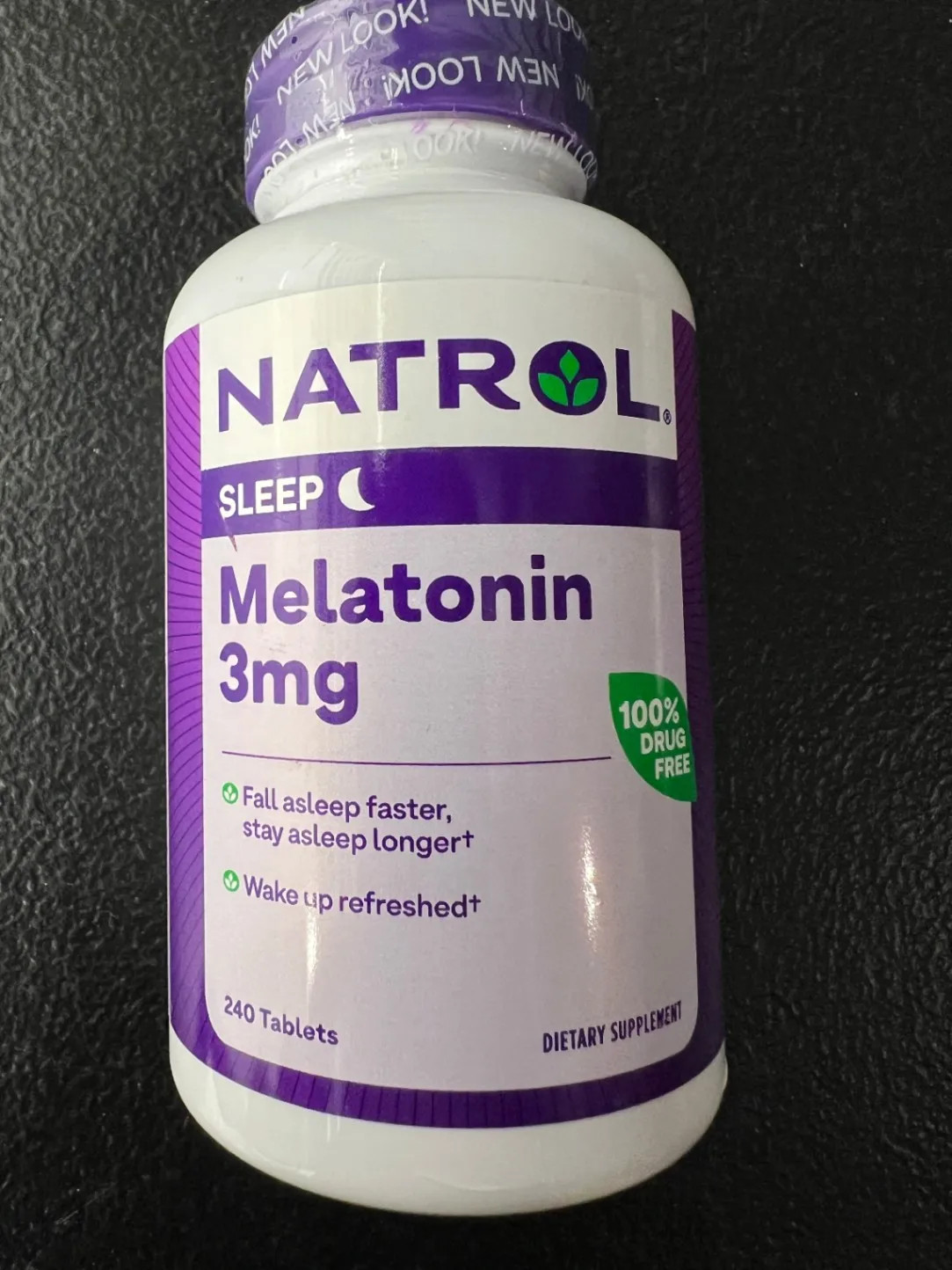 Natrol Melatonin 3mg Sleep Supplement 240 Tablets Drug Free Non GMO
