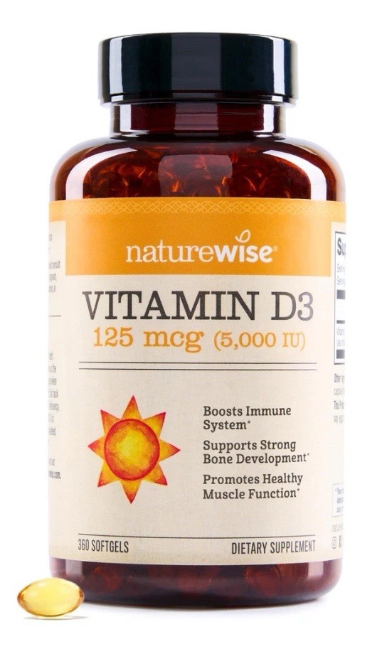 Vitamin D3 5000iu 125 mcg 1 Year Supply for Immune  Healthy Muscle Function
