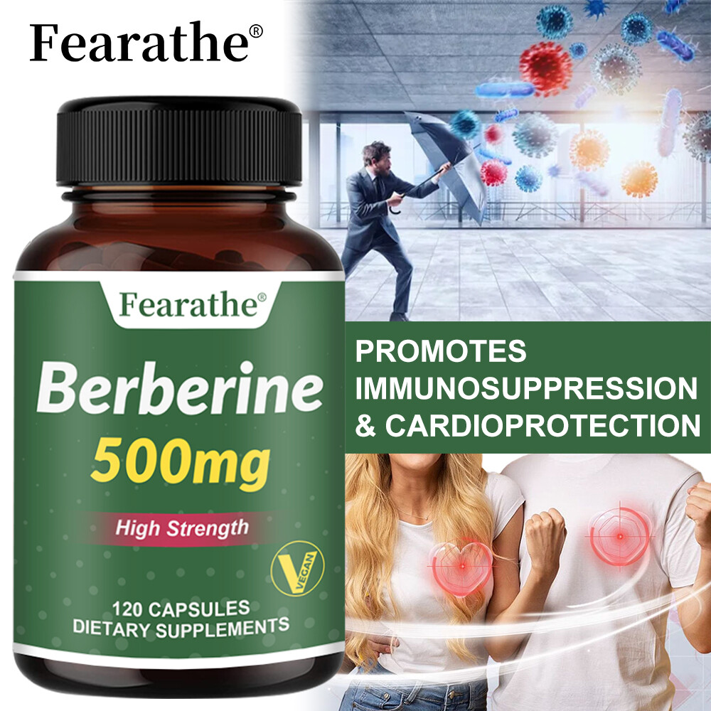Berberine 500mg |30 To 120 Capsules | Healthy Blood, Blood Sugar And Cholesterol