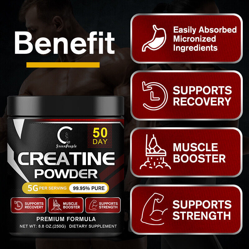 Creatine Monohydrate – Gain Lean Muscle, Improve Performance and Strength (250g)