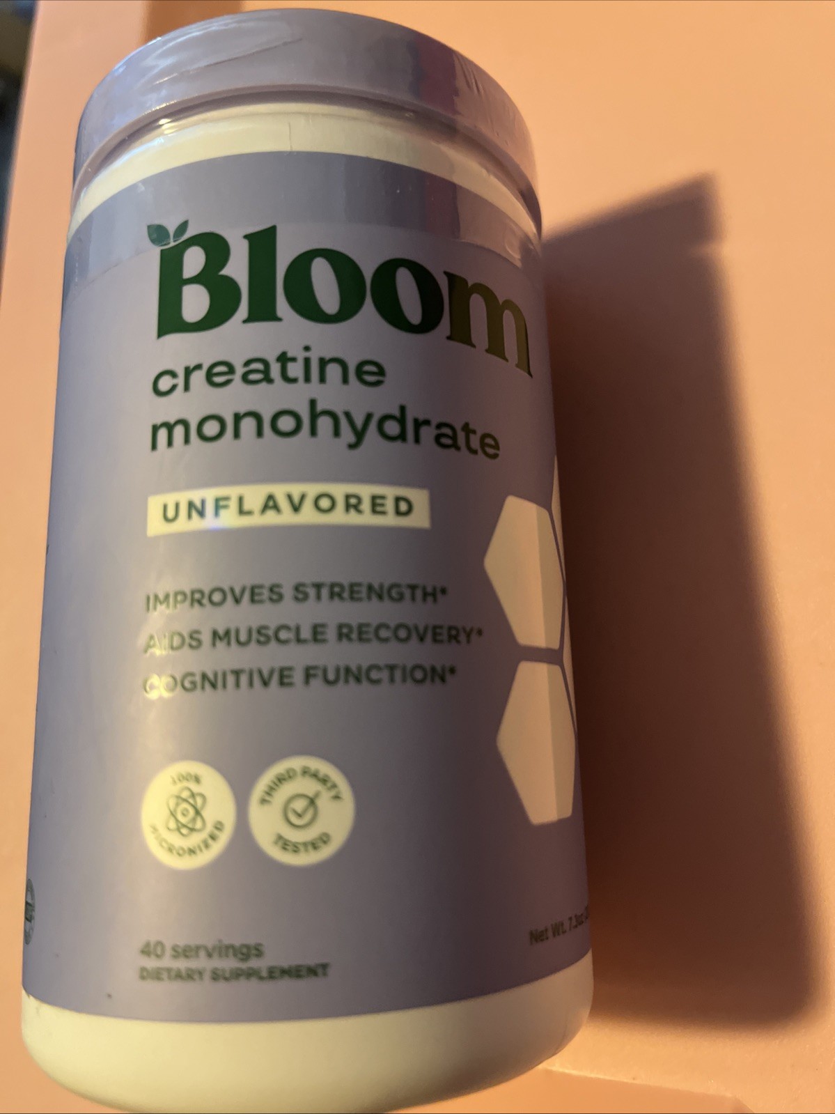 Bloom Nutrition Creatine Monohydrate Powder-unflavored-Micronized Creatine 02/27