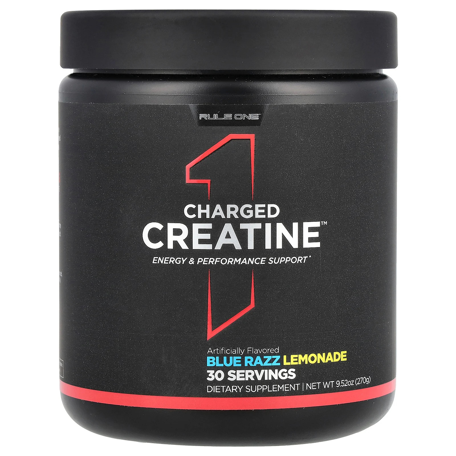 Charged Creatine, Blue Razz Lemonade, 9.52 oz (270 g)