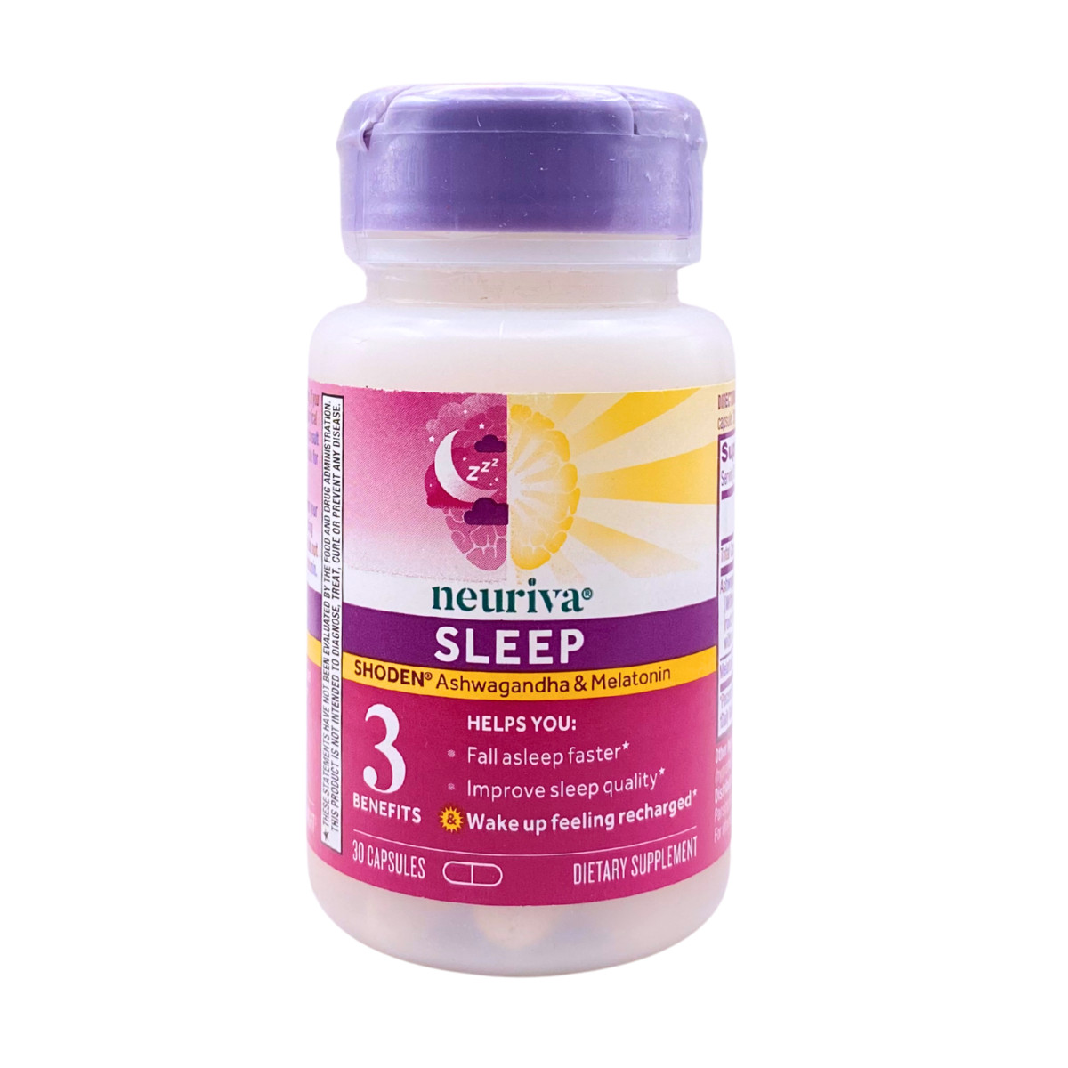 Neuriva Sleep Shoden Ashwagandha Melatonin Stress Anxiety Relief 30 Cap