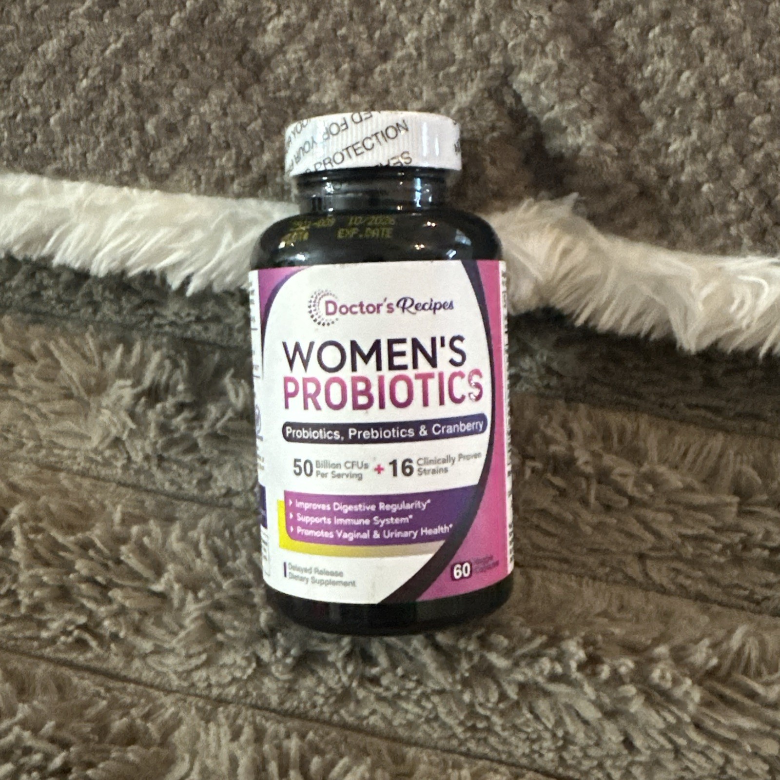 Women’s Probiotics + Cranberry Sealed 60 Ct Exp 10/26 free delivery