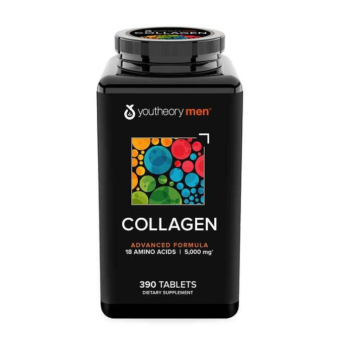 youtheory Mens Collagen Advanced Formula, 390 Tablets * FAST SHIPPING *