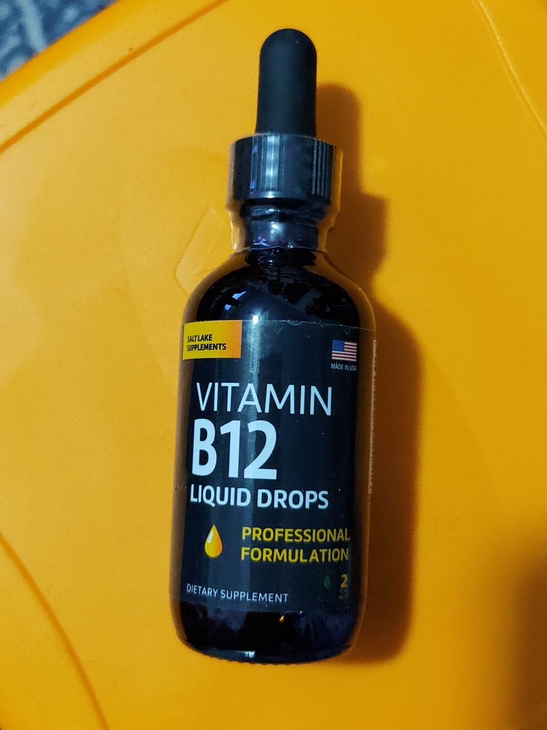 SALT LAKE Vitamin B12 Liquid Drops 5000 mcg Methylcobalamin 2oz EXP 3/27