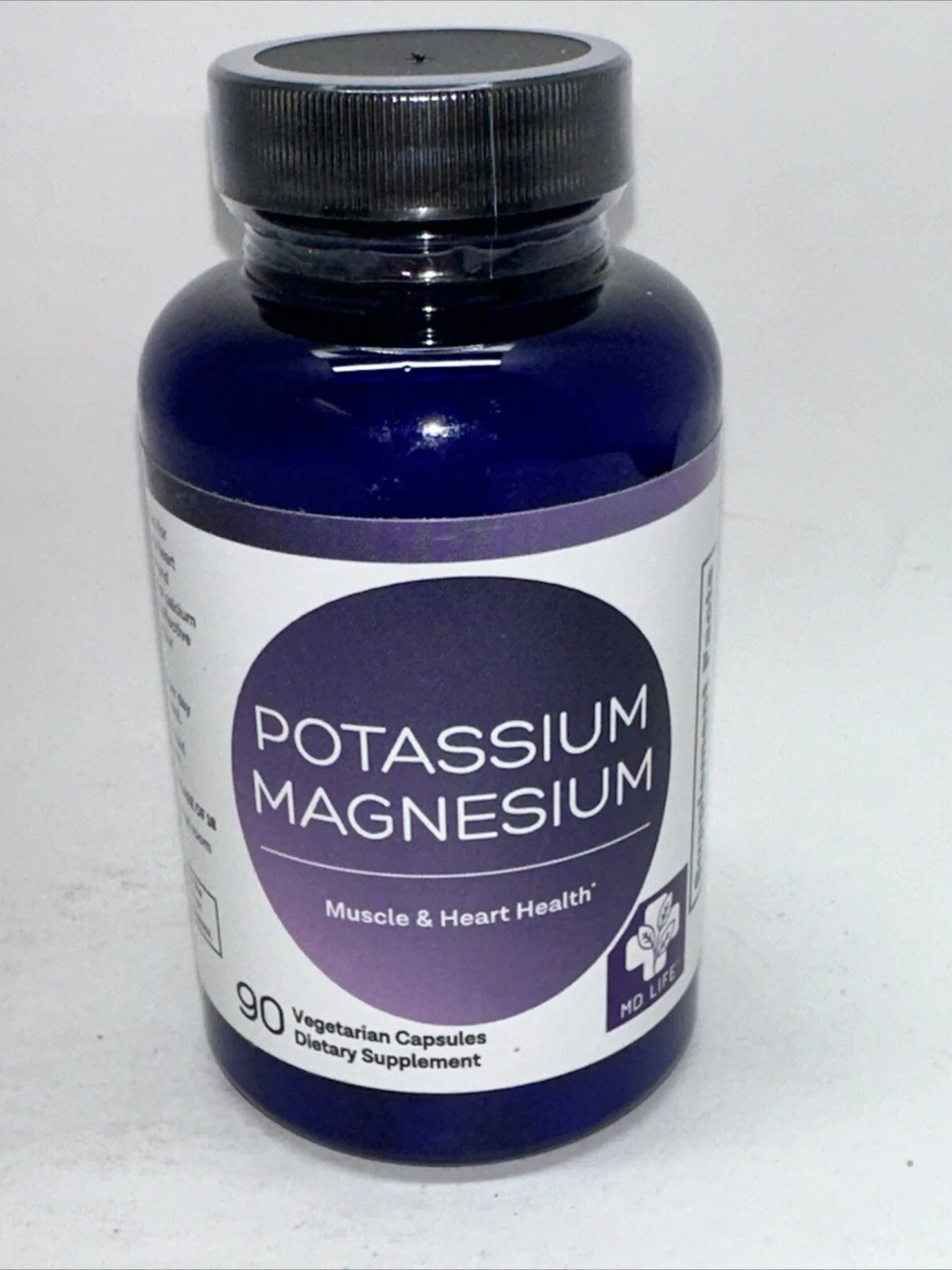 MD. Life Magnesium Potassium Supplement – 90 Capsules