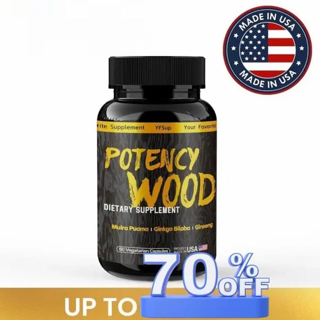 Potency Wood Ginseng Ashwagandha Ginkgo Tribulus | Herbal Supplements | 60 Capsu