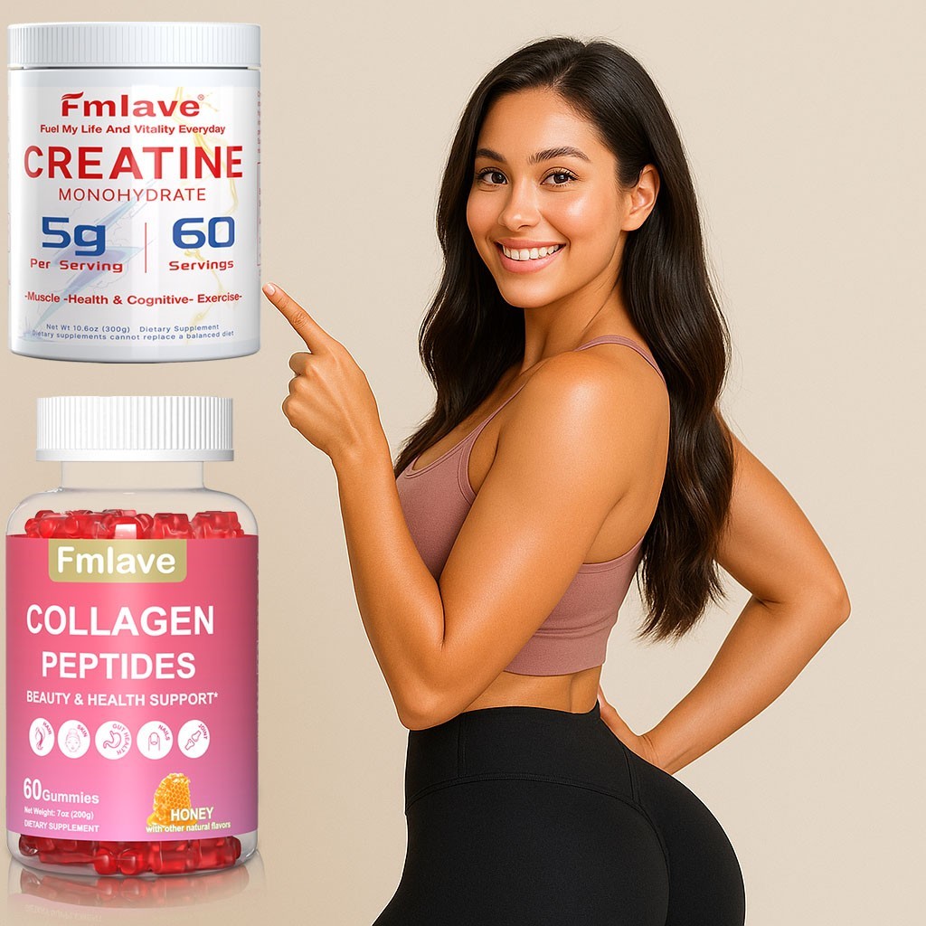 Creatine Monohydrate Powder for Women 60 Servings with Collagen Glute Builder