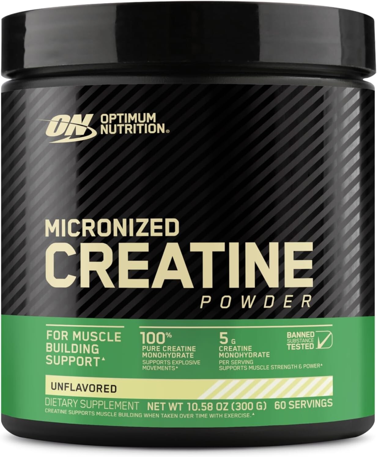 Optimum Nutrition, Micronized Creatine Powder, Unflavored, 10.6 oz (300 g)
