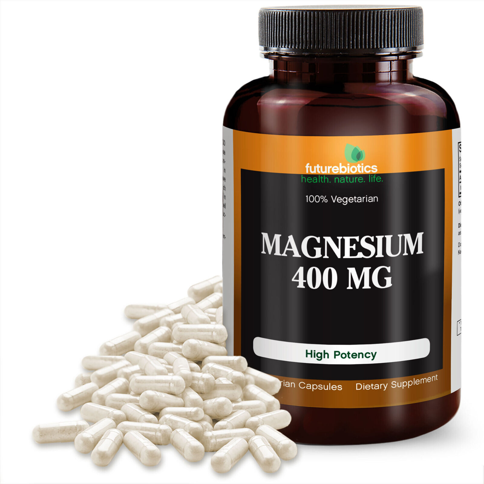 Futurebiotics Magnesium 400mg, 200 Vegetarian Capsules