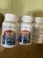 Lot of 12 HEALTH STAR Melatonin 5 mg 90 Tablets  Exp. 2026/06