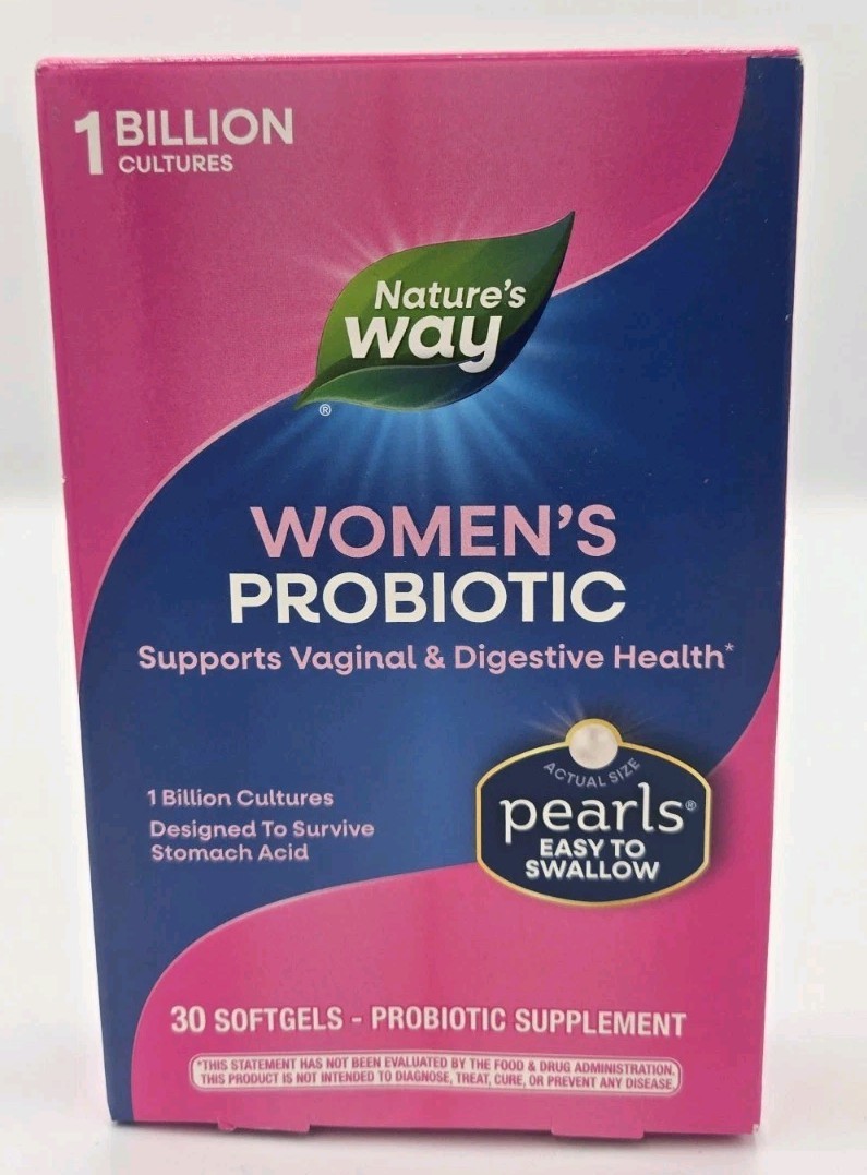 Nature’s Way Women’s Probiotic Pearls 30 Softgels Exp 05/26