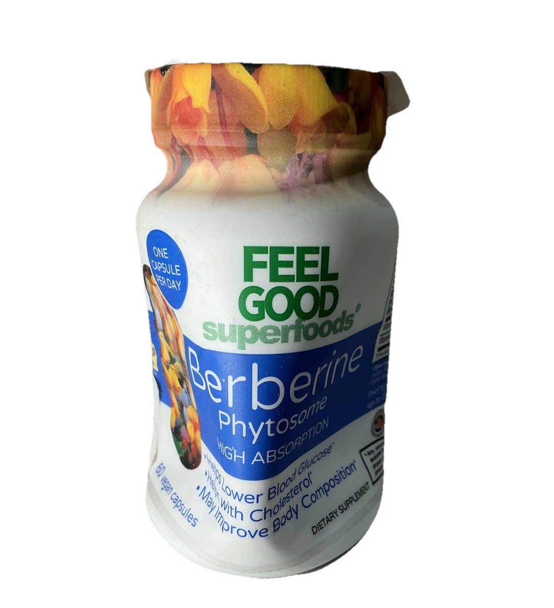 Feel Good Superfoods Berberine Phytosome High Absorption 60ct BB04/28