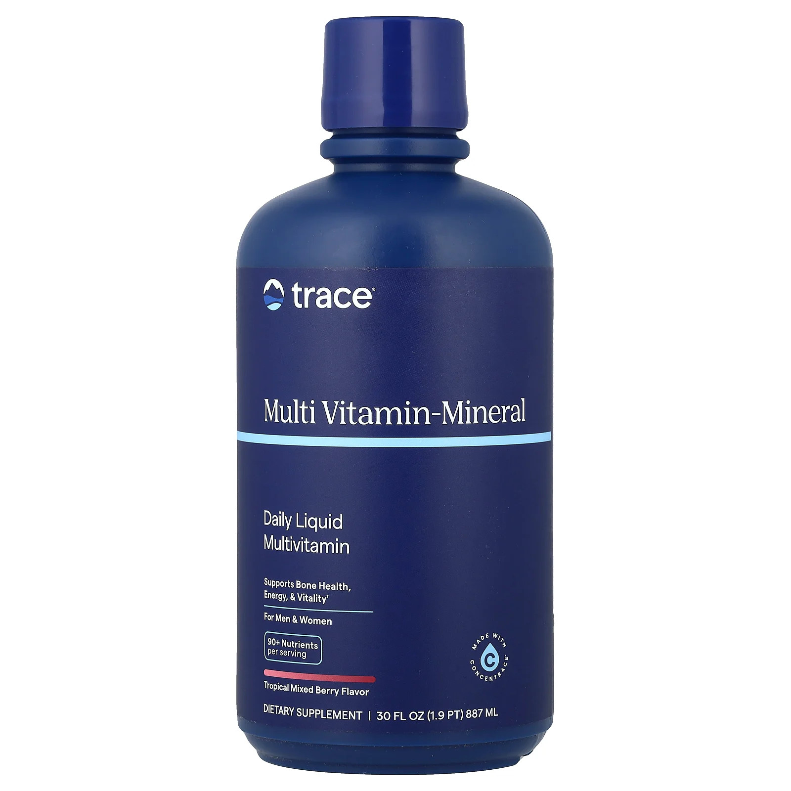 Multi Vitamin-Mineral, For Men & Women, Tropical Mixed Berry, 30 fl oz (887 ml)