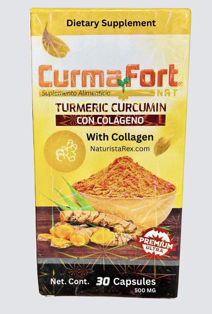 CURCUMIN CAPSULES Curma Fort Turmeric with COLLAGEN NO MORE PAIN PILLS
