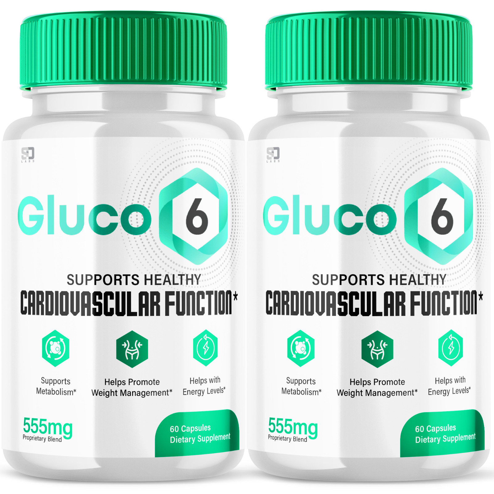 (2 Pack) Gluco6 Blood Pills, Gluco6 Supplement Blood Sugar Health (120 Capsules)