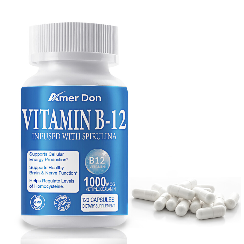 Vitamin B-12 (Methylcobalamin) Fast Dissolve – Strawberry 1,000 mcg 120 Capsules