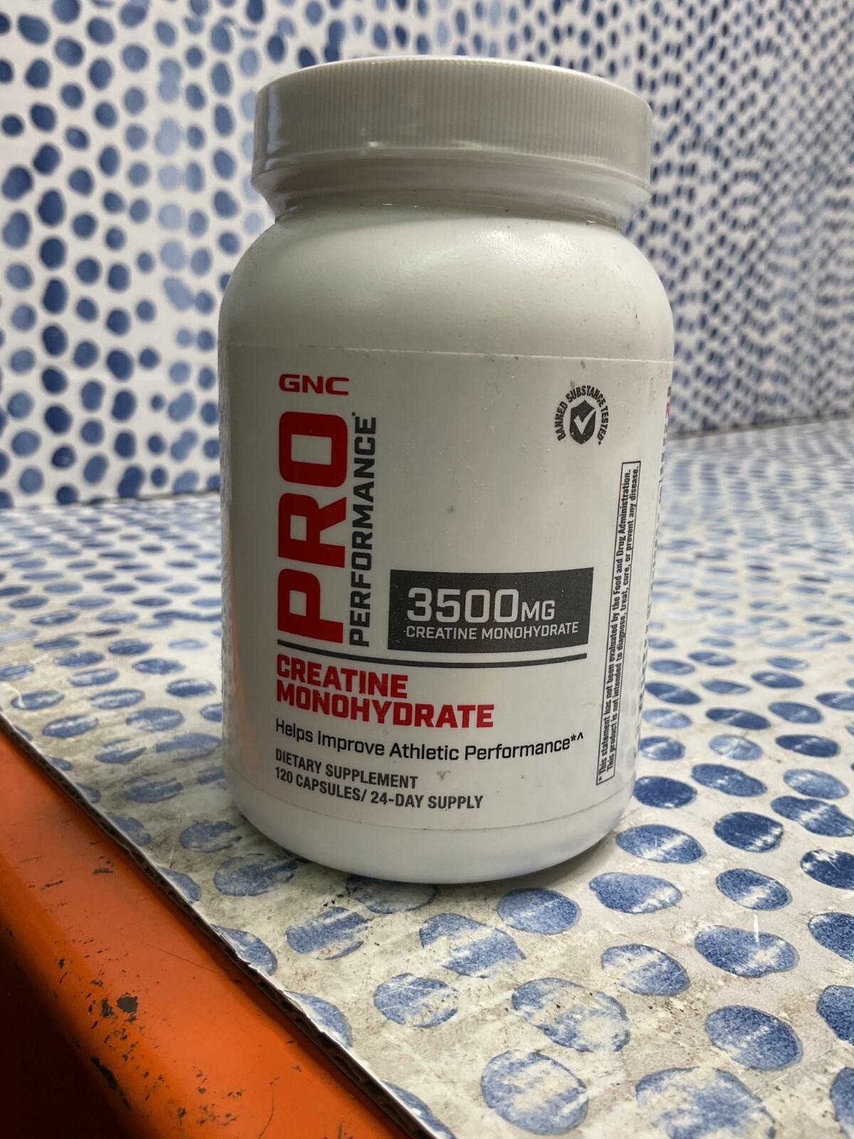 GNC Pro Performance Creatine Monohydrate Pills 3500Mg, 120 Capsules, Ex 08/2026