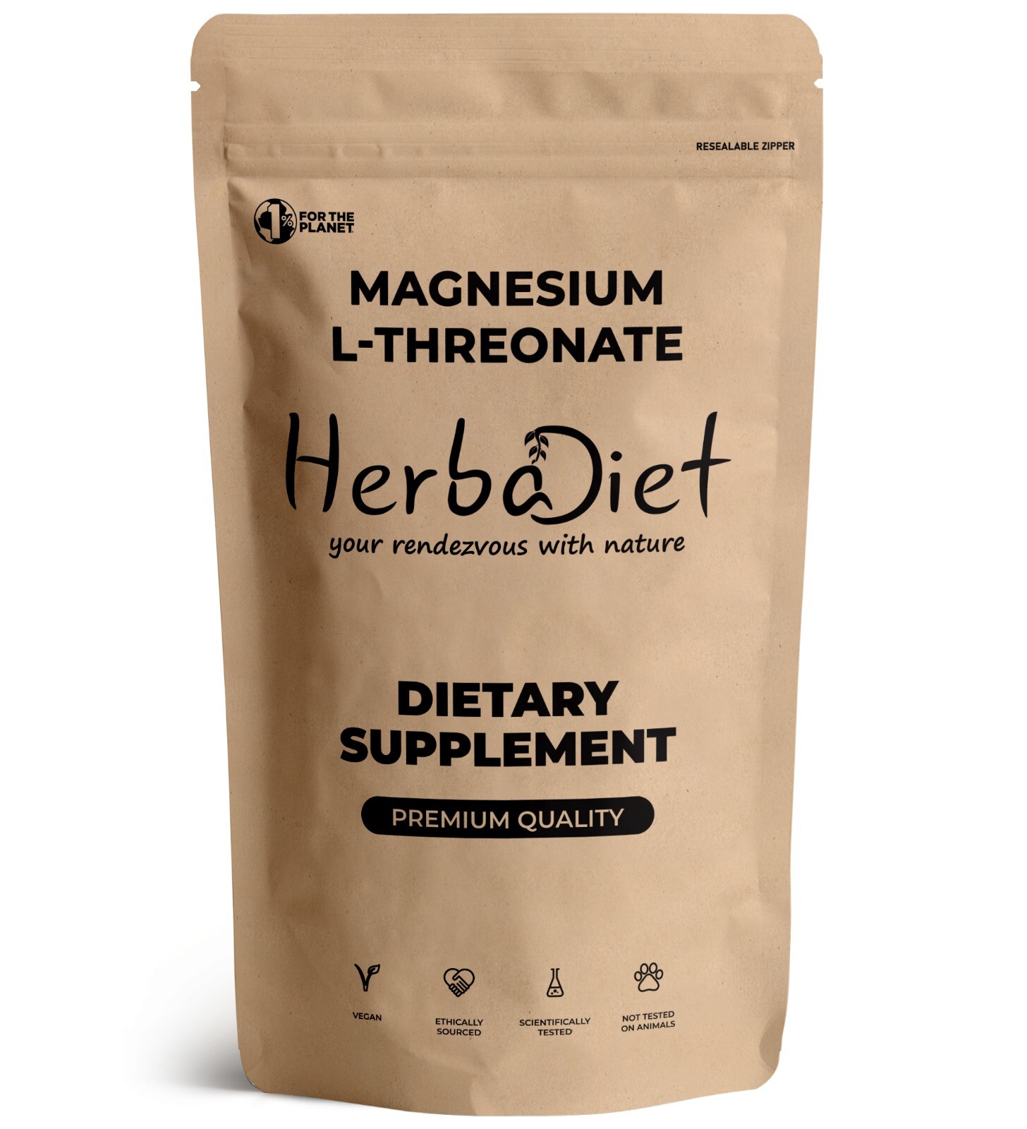 Magnesium L-Threonate Powder – Essential Mineral – Unflavored – Non GMO