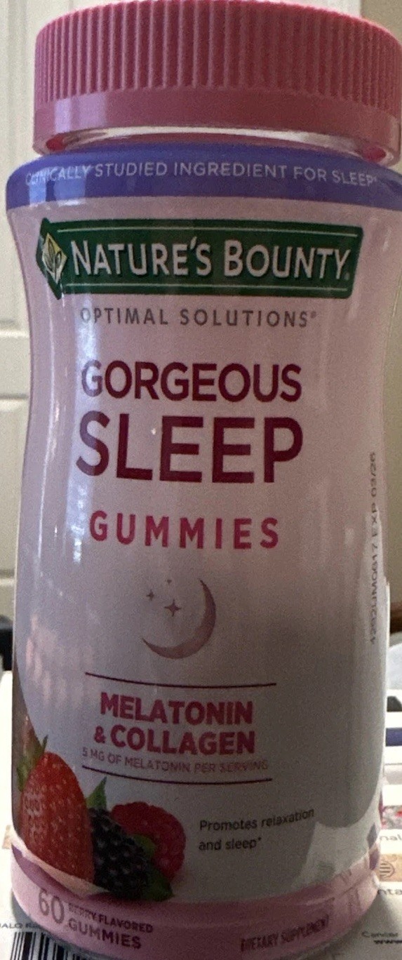 Nature’s Bounty Optimal Gorgeous Sleep Melatonin Gummies 5mg 60ct 03/26